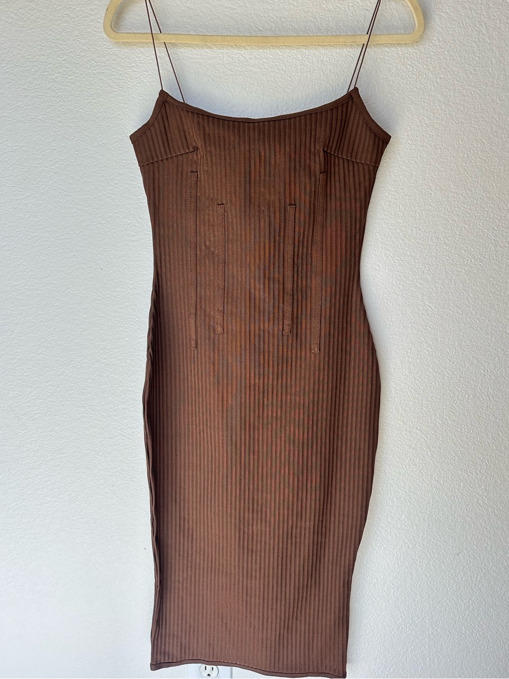 NWT Bandage Midi Dress Chocolate Brown